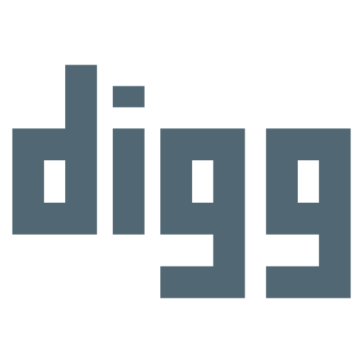 Digg, logo, social, social media icon